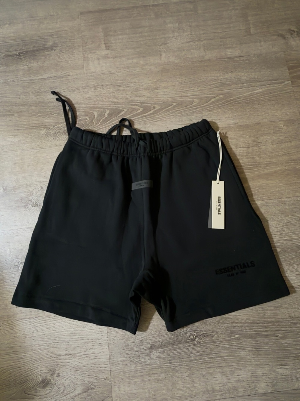 Essentials Men’s Black Athletic Shorts